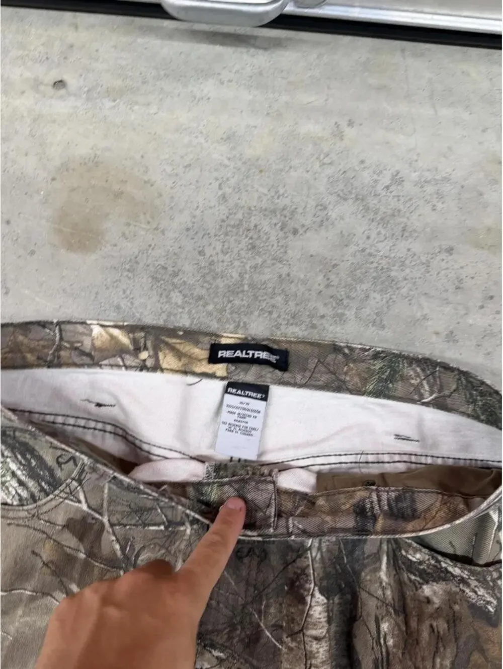 vintage realtree camo relaxed baggy fit cargo pants size 36 x 30